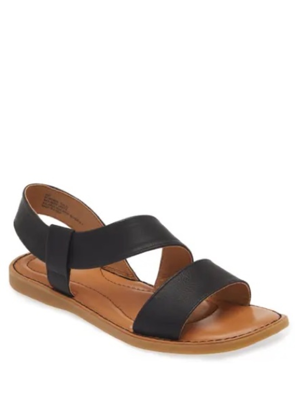 b.o.c. Black Double-Strap Slingback Sandals